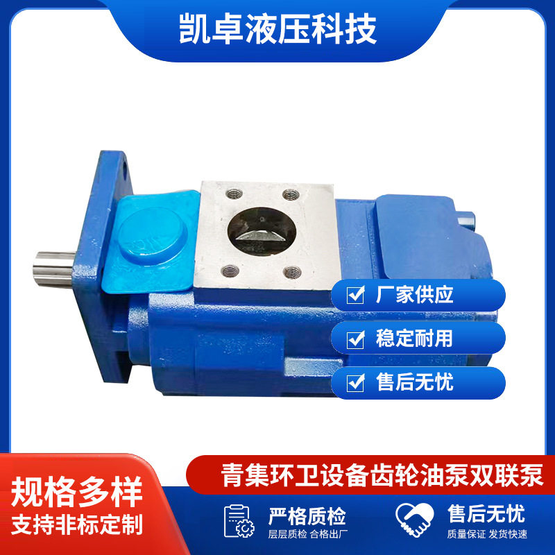 青集环卫设备齿轮油泵JHP2063双联泵JHP2063/2020L齿轮油泵批发