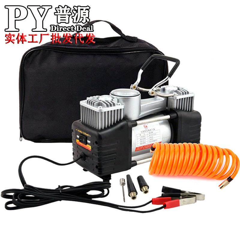 车载充气泵小轿车便携式汽车电动轮胎多功能12v车用打气筒加气泵