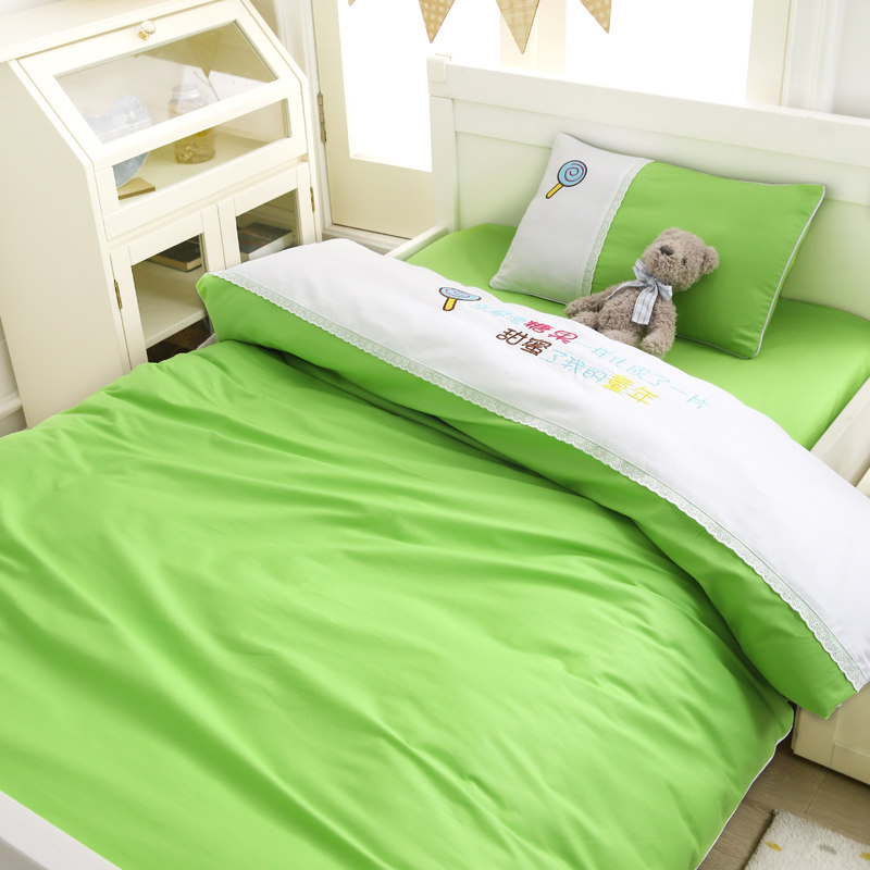 幼儿园被子三件套儿童午睡入园含芯六件套全棉夏季夹棉被褥套床品