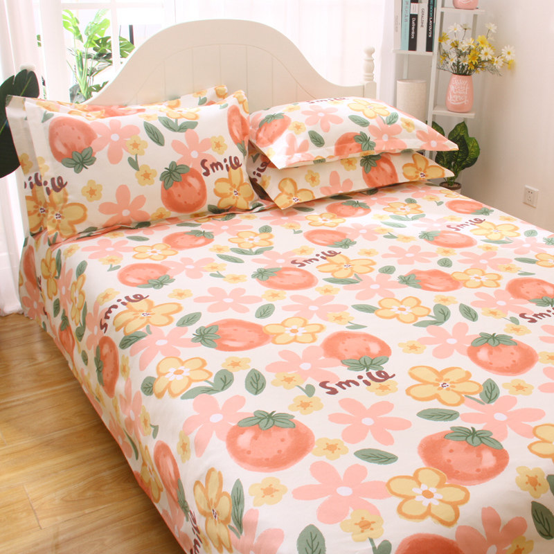 老粗布床单高档可爱卡通纯棉全棉加厚加密不起球炕单床笠被单单件,床上用品,床单,淘宝优惠券,粉丝福利购,淘宝优惠卷