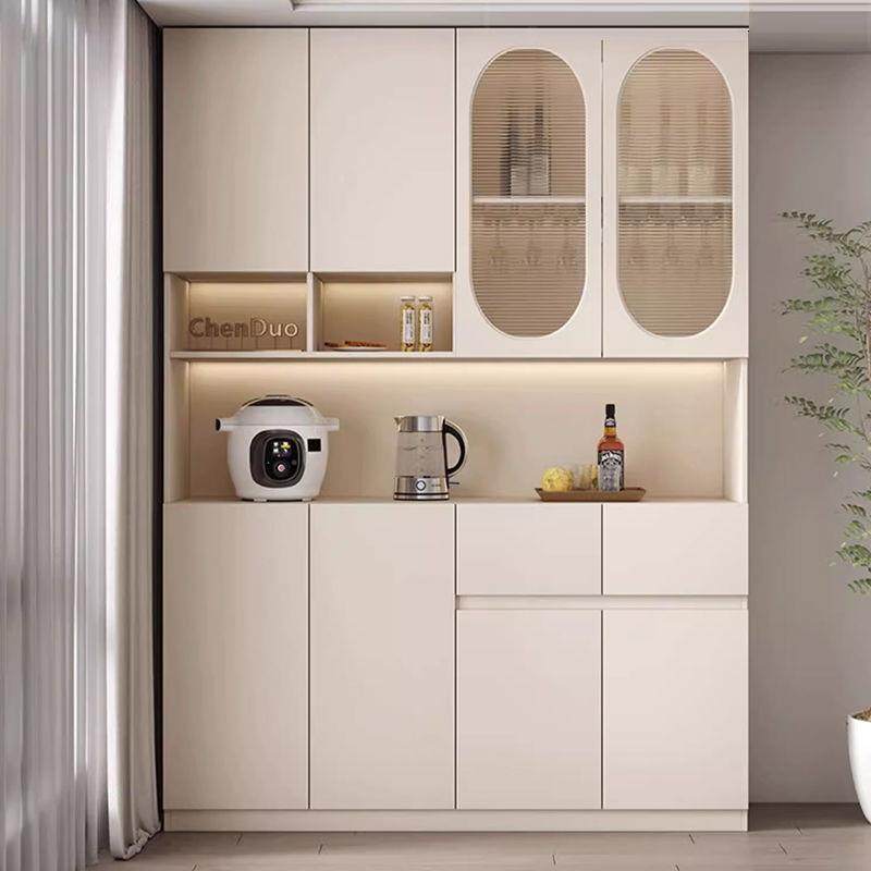 xmd实酒柜餐边体用柜一靠墙客SPE厅家收纳储物柜木多功能展示柜置