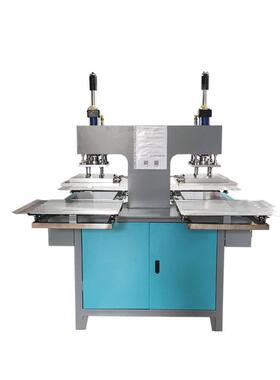 自IIZ服装布料凹商凸压花机植胶设备全动章仔标工双油泵双位带滑