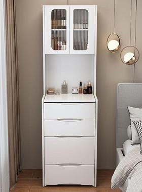 卧室梳妆台现简约小户36401型可翻盖代顶柜一体收纳床头柜化带柜