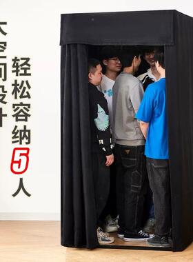 商场临时移动试衣服s装店落地便式可折叠833简易更衣室y携j换间衣