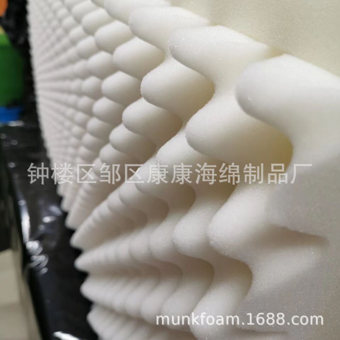 凹凸W波峰带背胶鸡蛋棉隔音棉