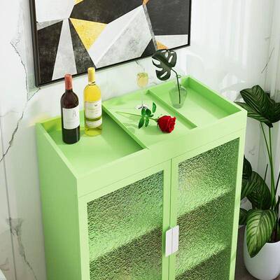 简约铁艺餐边置柜储柜家用厨房收纳柜碗柜客KWST-069厅大容量物柜