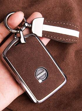 专用沃尔沃c60翻毛皮钥匙c套s90s扣6ULA0包x90高档xcx40壳s60l车