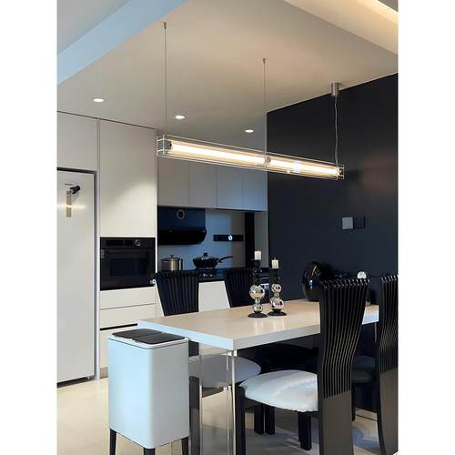 极台简玻璃餐厅灯设师工作室计款789别墅吧岛台书房一字马扎吊吊