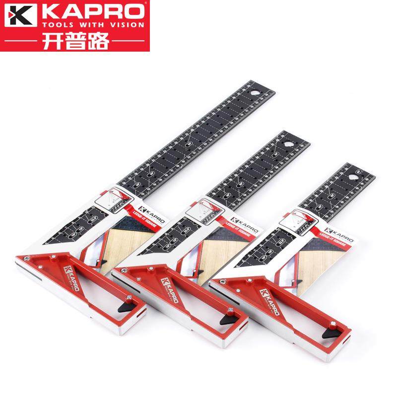 开路普度锈钢角尺90测量拐尺木856工直角尺多功能刻不度角度尺