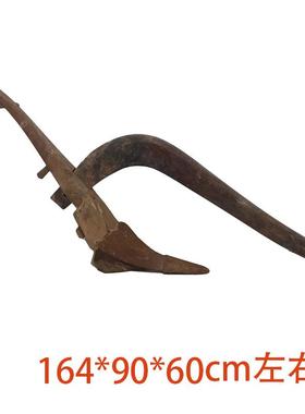 老物货件老木犁老农fglzn%lo具农耕家犁老木头农村民旧俗旧农院装