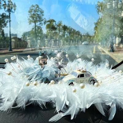 S8H汽车摆车内饰品高挡轻奢网件红装中控台用品大全车载818款女神