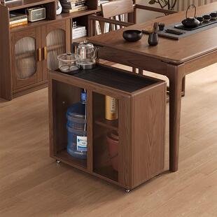 白蜡木MOU茶水柜家水用实木几移动边几茶烧茶桌一侧体客厅沙发边