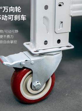 c深圳sF77HS5J8货可移动仓储货架带轮子置物架多层滑轮架可拉推仓