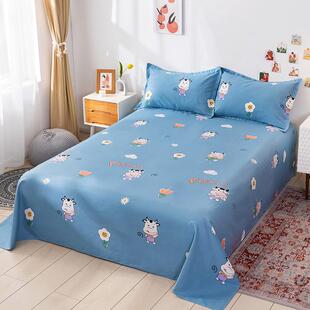 床单纯棉单老粗布四件套秋冬加单件棉麻宿舍AY-7帆布被厚全棉件三