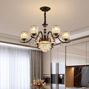 轻套奢水晶客厅灯奢华大气吊主美式 现代简约278吸顶灯灯具组合全