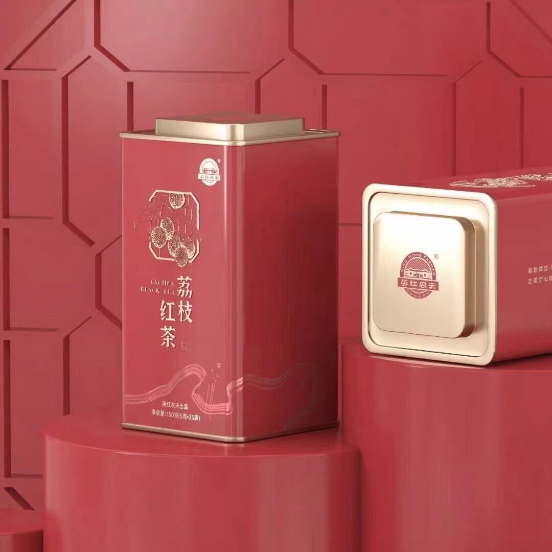 中国荔枝红茶罐装 150g 新鲜荔枝鲜果窨制 广东特产 英德红茶图片