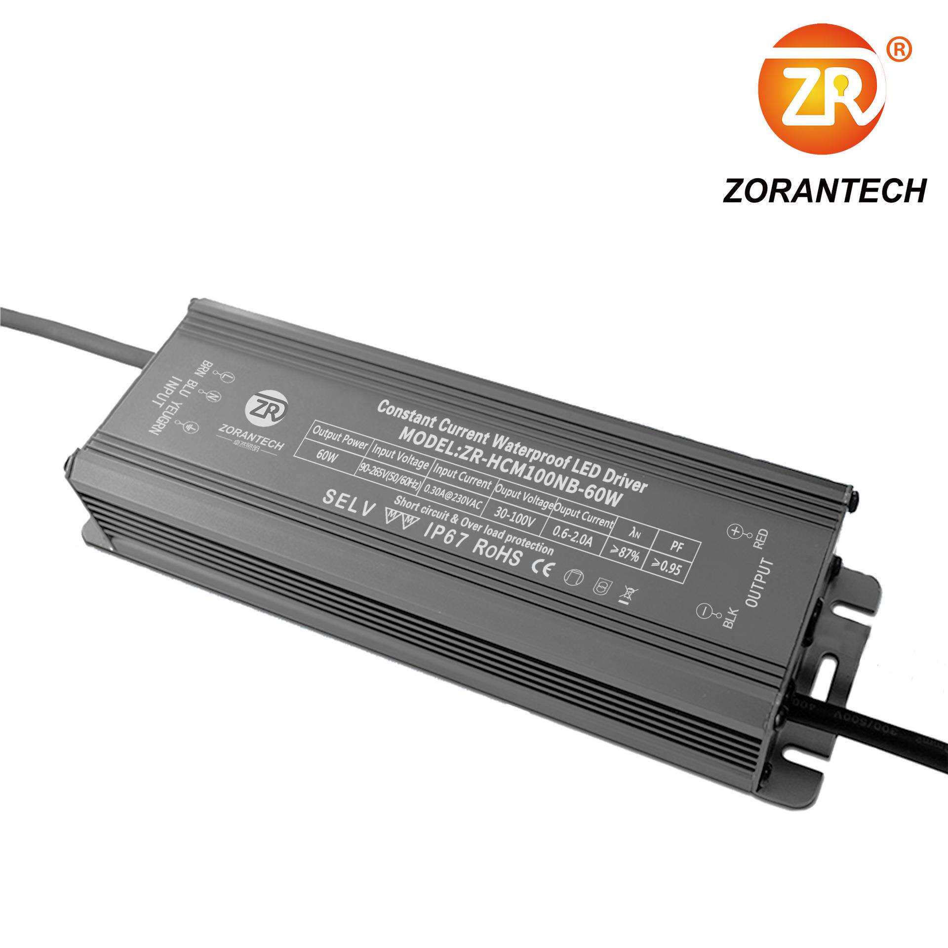 LED驱动电源100W投光灯恒流开关电源防水直流0-10V调光电源控制器