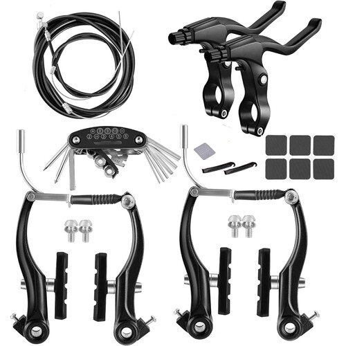 Hmseng 2 Pair Bike V Brakes Set, Mountain Front and Rear Bik