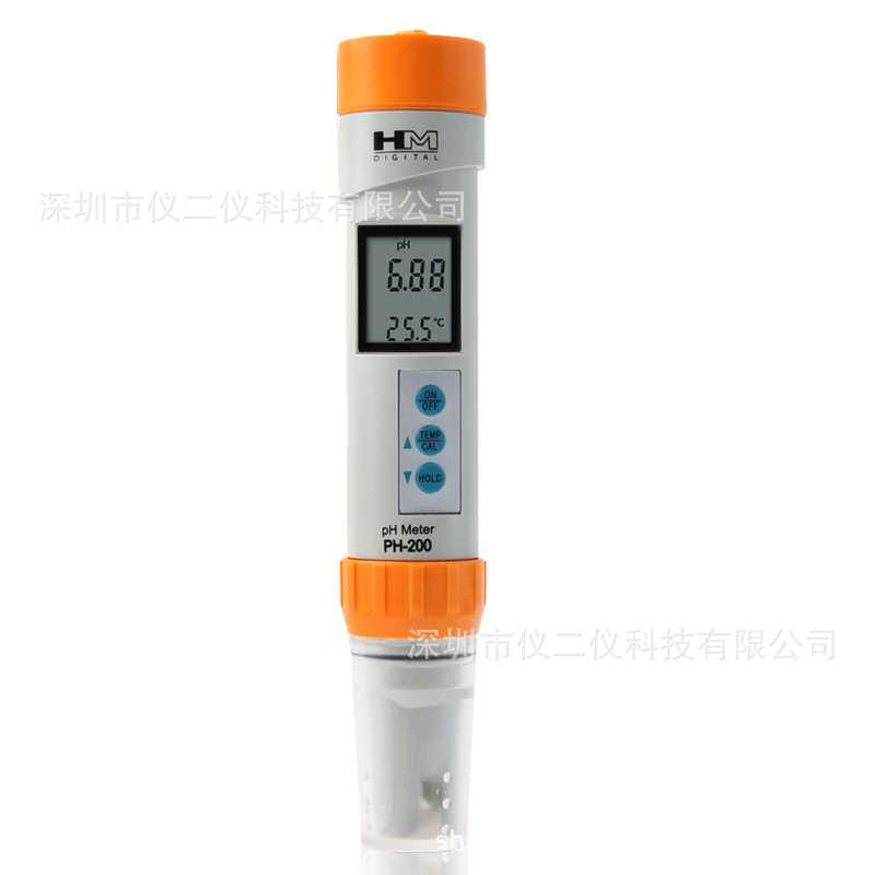 HM新款PH-200水质测试笔实验室ph计饮用水鱼缸PH酸碱度水质检测仪
