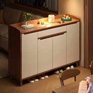 入户玄关柜中式一体客厅隔断柜新型正对门高级感双面过道家用鞋柜