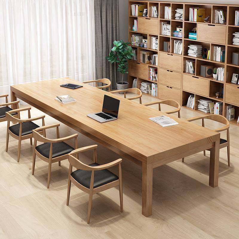 现代简约实木办公桌公司会议培训长桌图书馆多人位学习书桌椅组合,电子元器件市场,其它元器件,淘宝优惠券,粉丝福利购,淘宝优惠卷