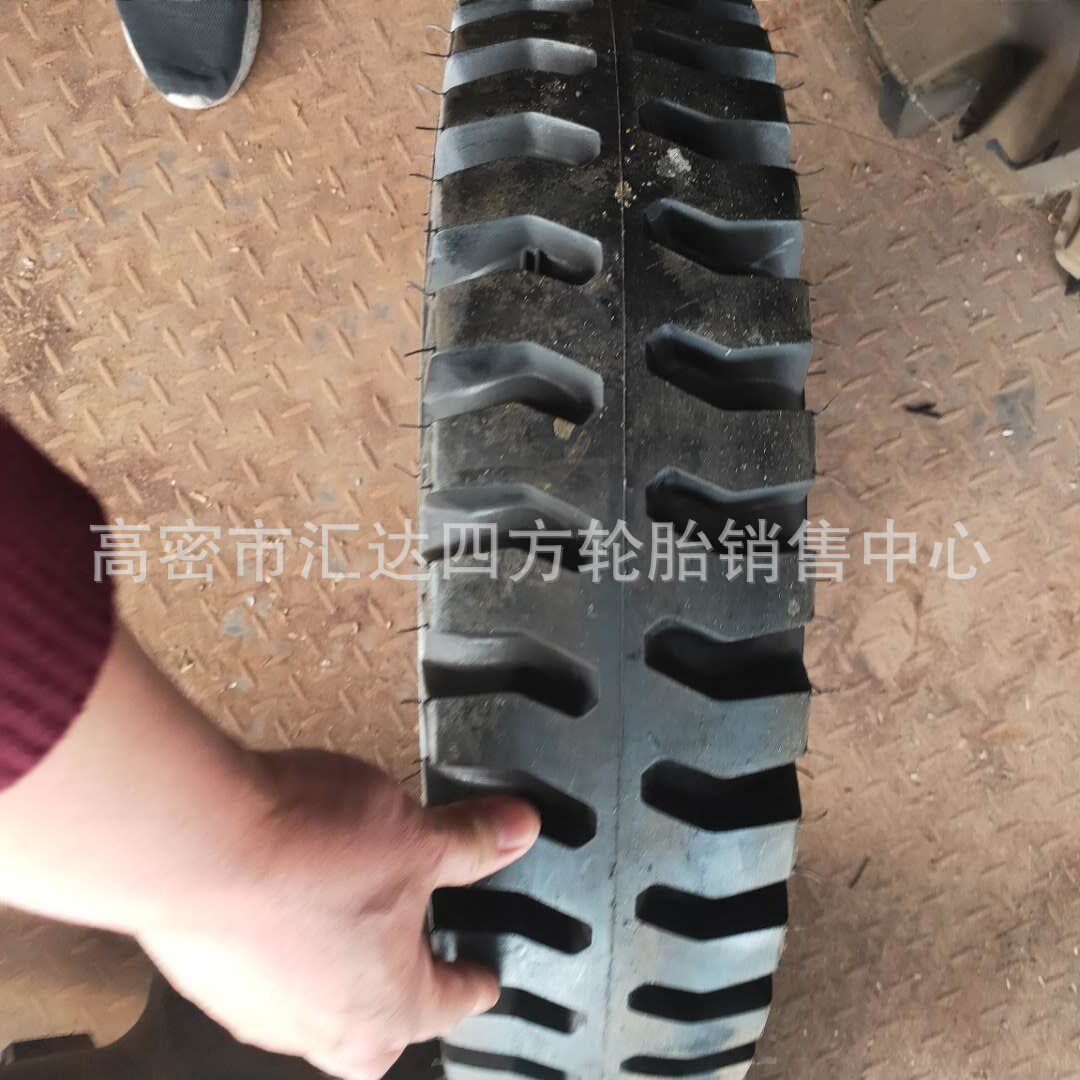 工程铲车轮胎6.00-12工程小货车轮胎7.00-12羊角花纹矿用现货