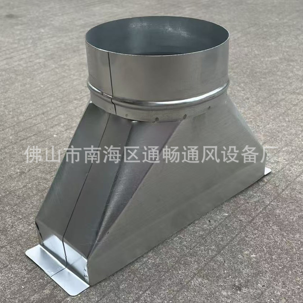 排风管转接口Φ127mm镀锌钢圆形风管 排风机软接头