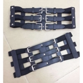 欧美暗黑风朋克复古百搭松紧宽腰带女搭配裙子镂空皮腰封装 饰束腰