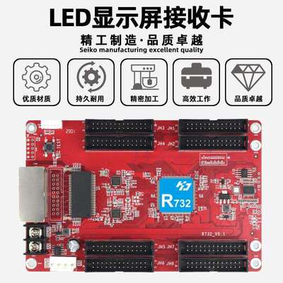 灰度科技HD-R732小间距全彩大屏幕LED显示屏接收卡电子屏控制卡