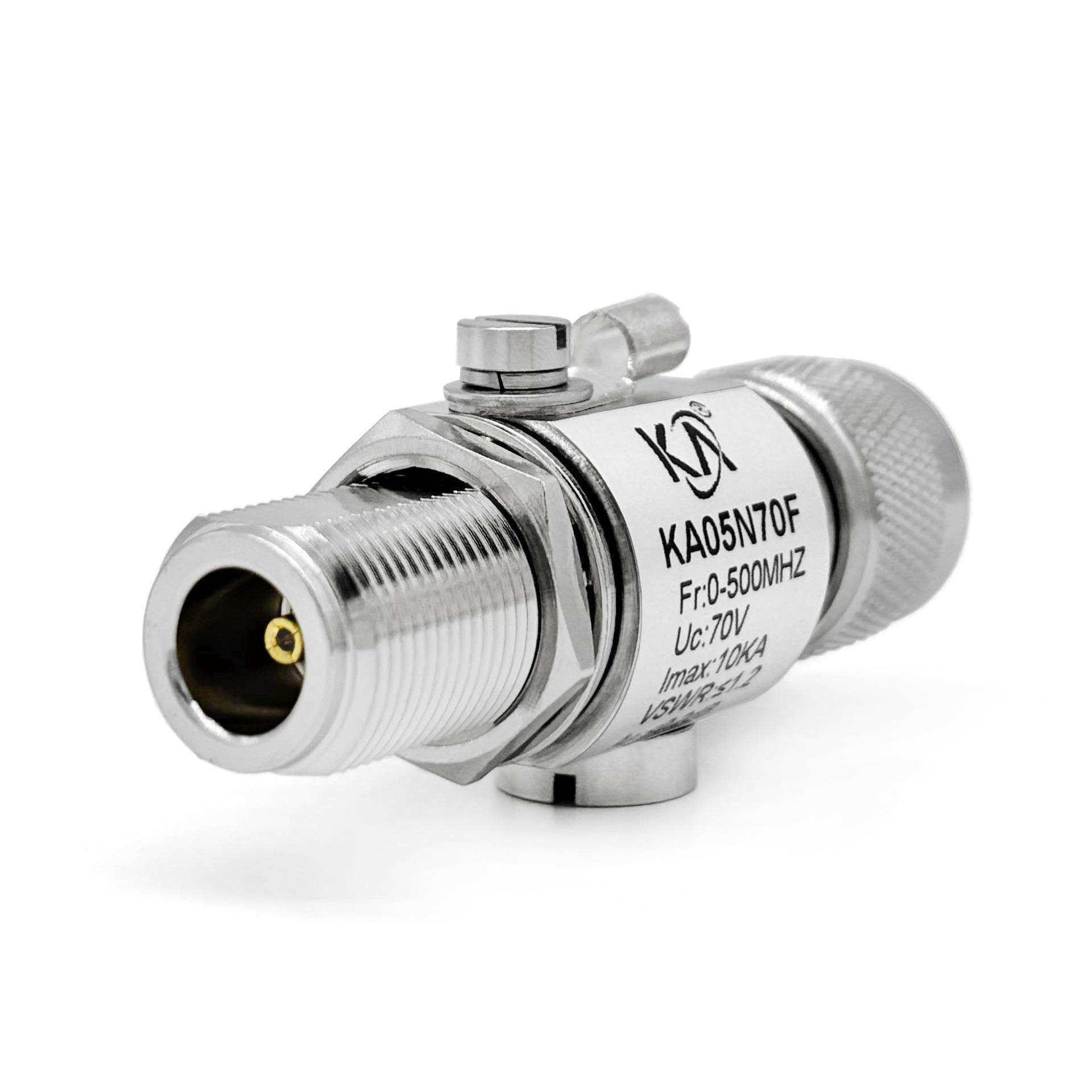 KA05N70F天馈信号浪涌保护器N-JK头公转母500W功率馈线防雷0-500M