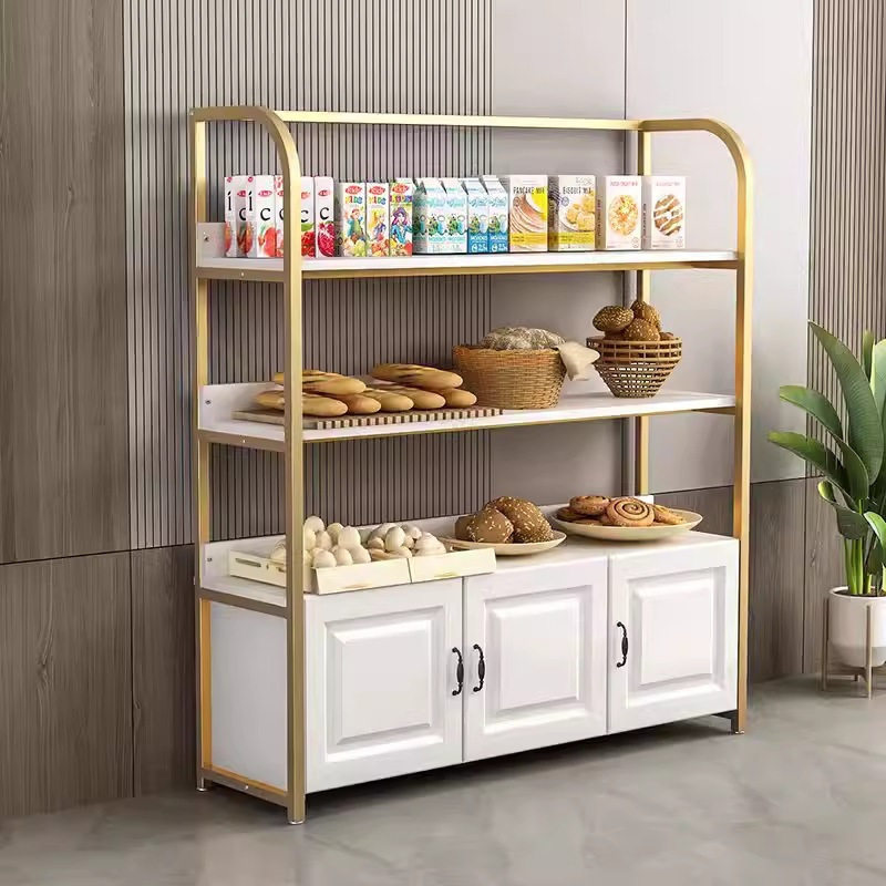 面包店烘焙店多层面包柜展示柜蛋糕甜品货架饼商用边柜陈列架展柜