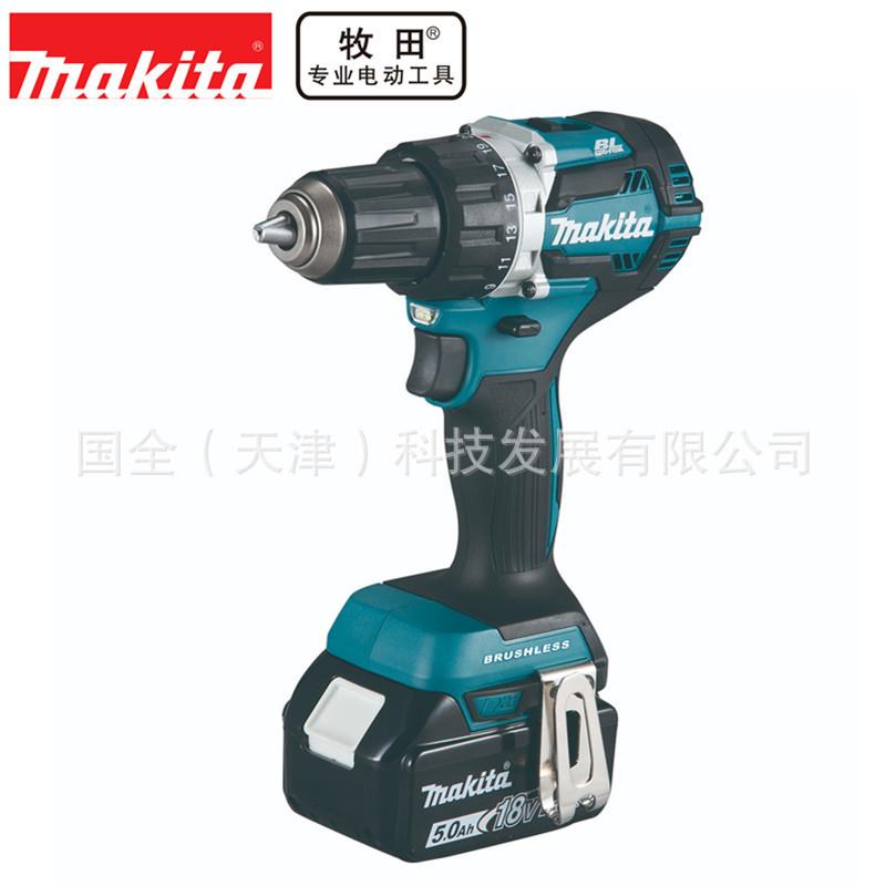 Makita牧田充电工具DDF484充电式起子电钻18V锂电无刷电机1/2夹头