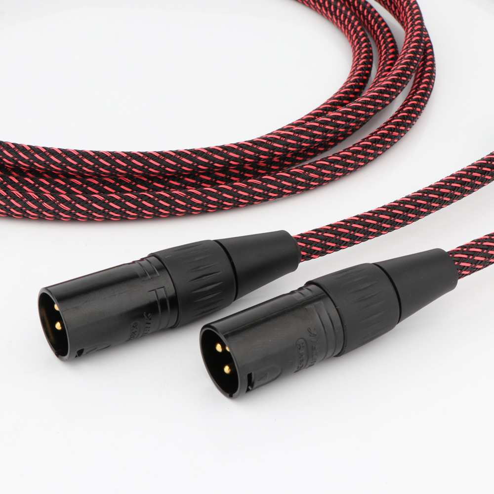 X401 1对高品质 HIFI级 RCA 转 XLR公 音频线公对母(公对公)
