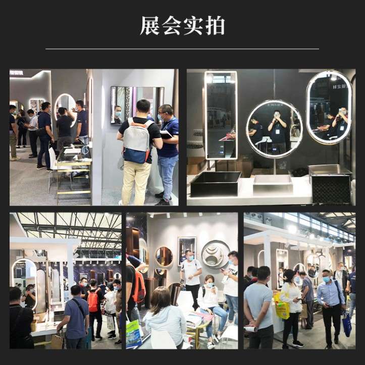 浴室镜防水防雾LED无极调光智能镜卫生间壁挂浴室装饰镜智能感应