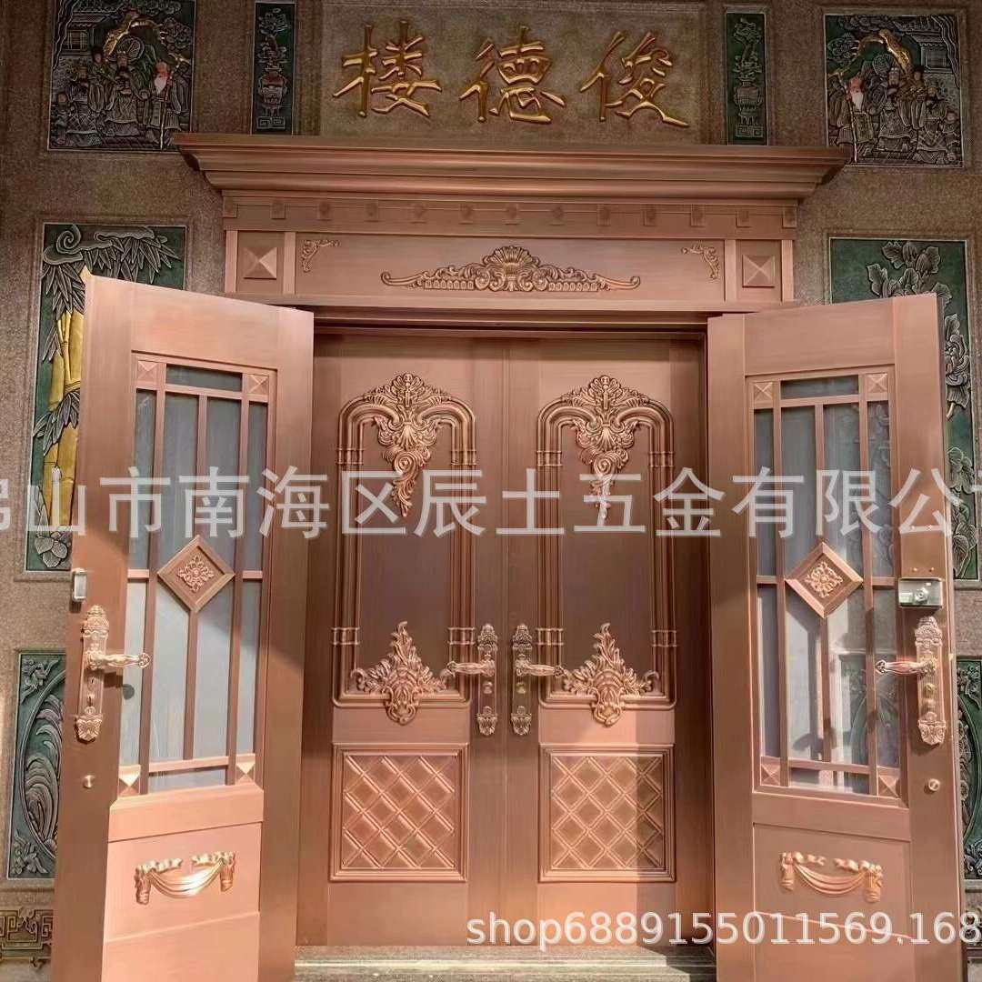 别墅铜门双开铜门厂家直销源头工厂焊接铜门
