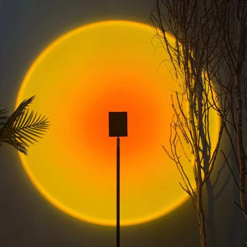 落地灯氛围灯日落灯客厅卧室艺术摄影日不落夕阳灯落地式可调光