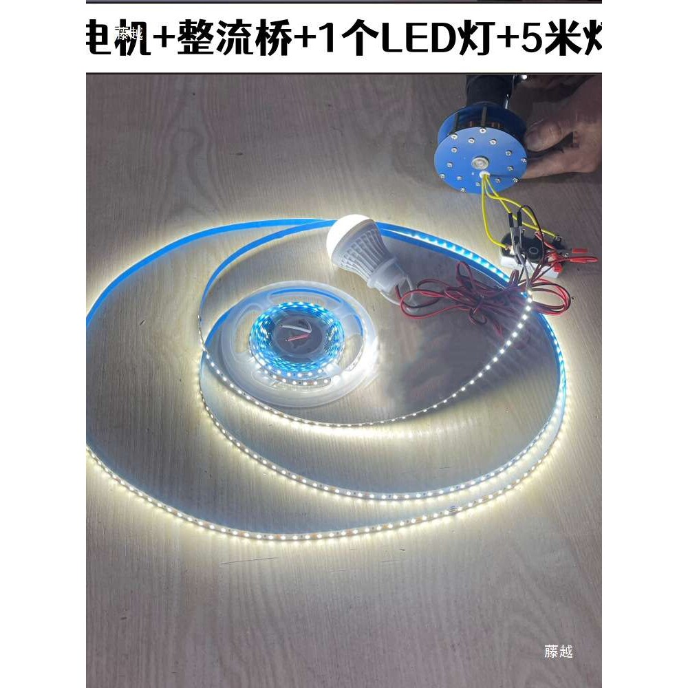 低速风力水力盘式有铁芯发电机12V24V48V60V72V伏强磁直流电手摇