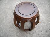 金韵古筝凳 古筝 楠木色素面古筝琴凳 实木琴凳 实木古筝圆凳