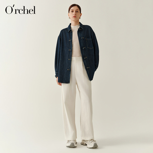 Orchel/欧榭丽2026新中式盘扣慵懒宽松休闲通勤外套