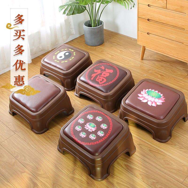 莲花拜凳磕头跪垫拜佛垫外用家用打坐禅修垫塑料方形庄严用品