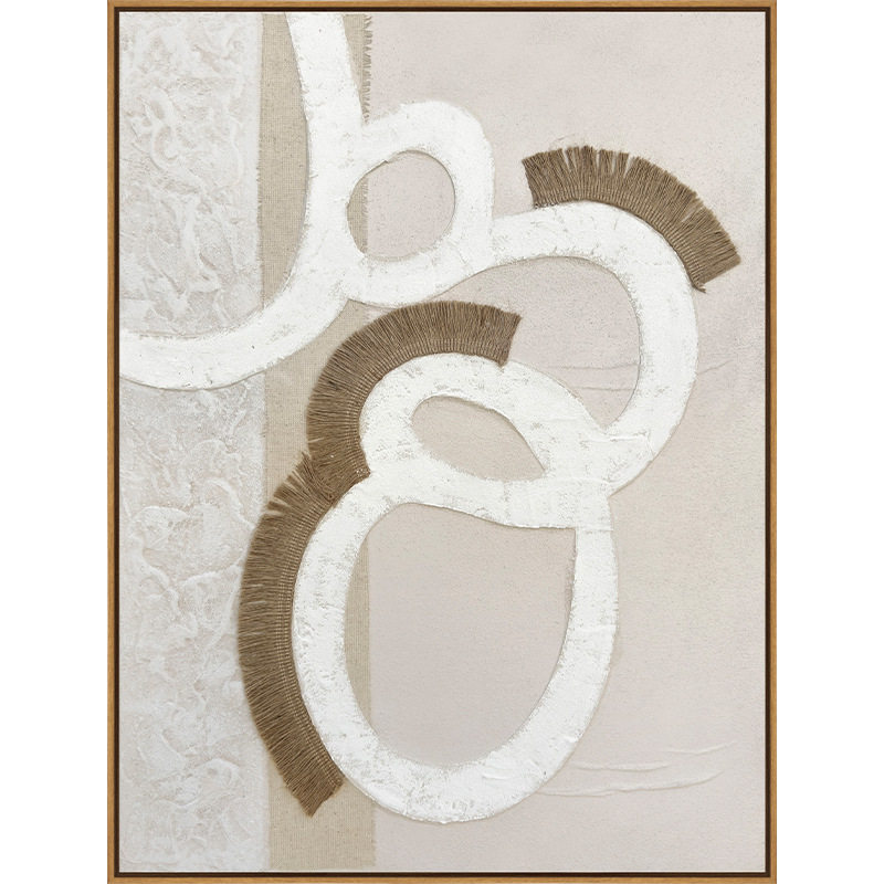 厂家直销材料拼接装饰画轻奢简约风材质画客厅挂画卧室墙画