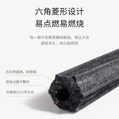 木炭烧烤碳无烟家用烤火取暖环保煤炭钢炭竹炭机制炭炭块碳条