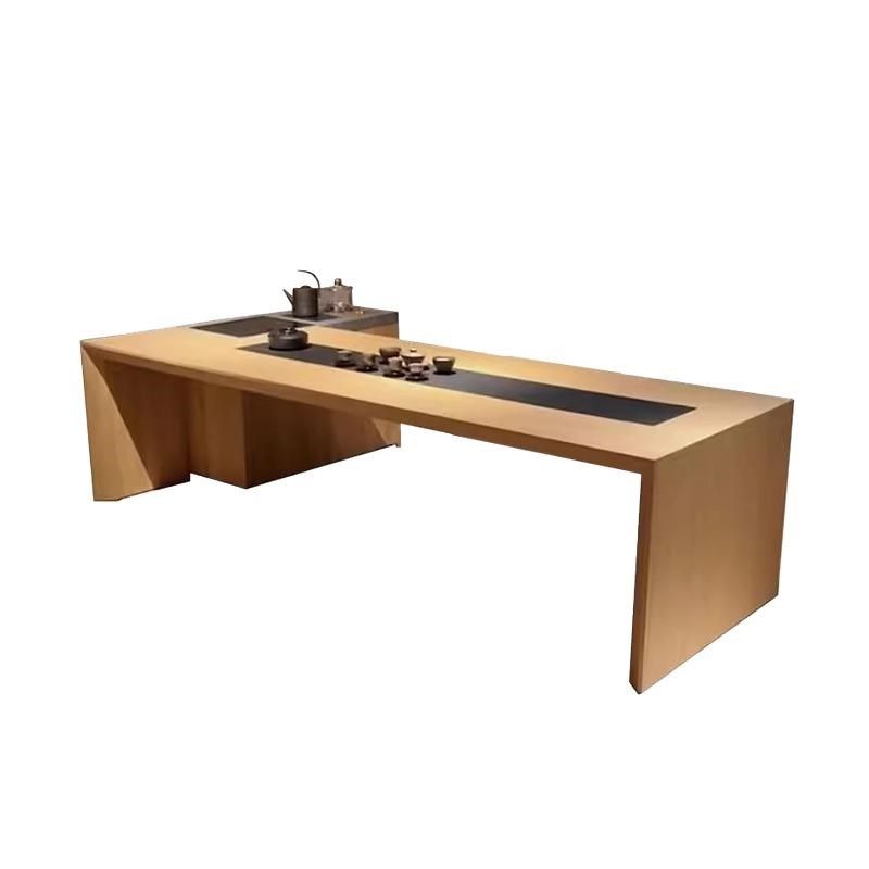 新中式实木茶桌轻奢现代高级感2025新款高端黑胡桃木茶台会客接待