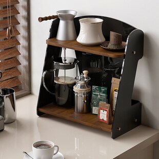 蔻洛希水杯架子置物架转角茶杯桌面多层陈列储物架亚克力客厅家用