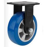 8寸蓝色聚氨酯固定 怡合达 CGM09-D200-UL轻便型脚轮材质Q235A