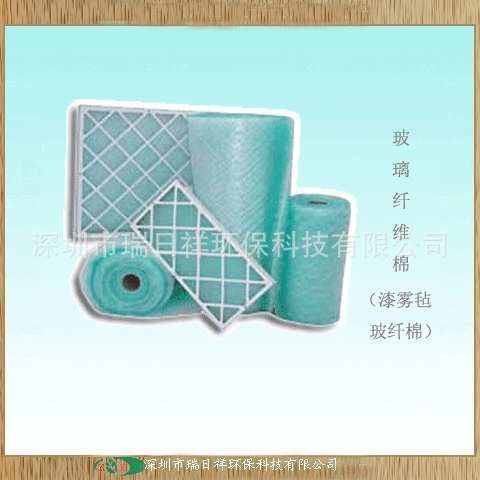 广东玻璃纤维阻漆网地棉漆雾毡过滤棉绿白棉纤维棉玻纤材料过滤网