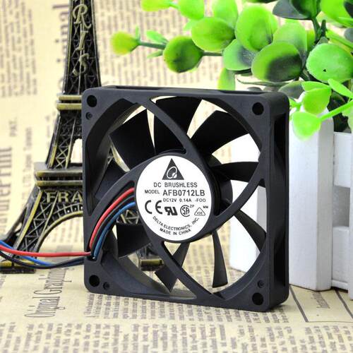 原装台达AFB0712LB 12V 0.14A 7015 7CM 3线 电脑CPU散热滚珠风扇