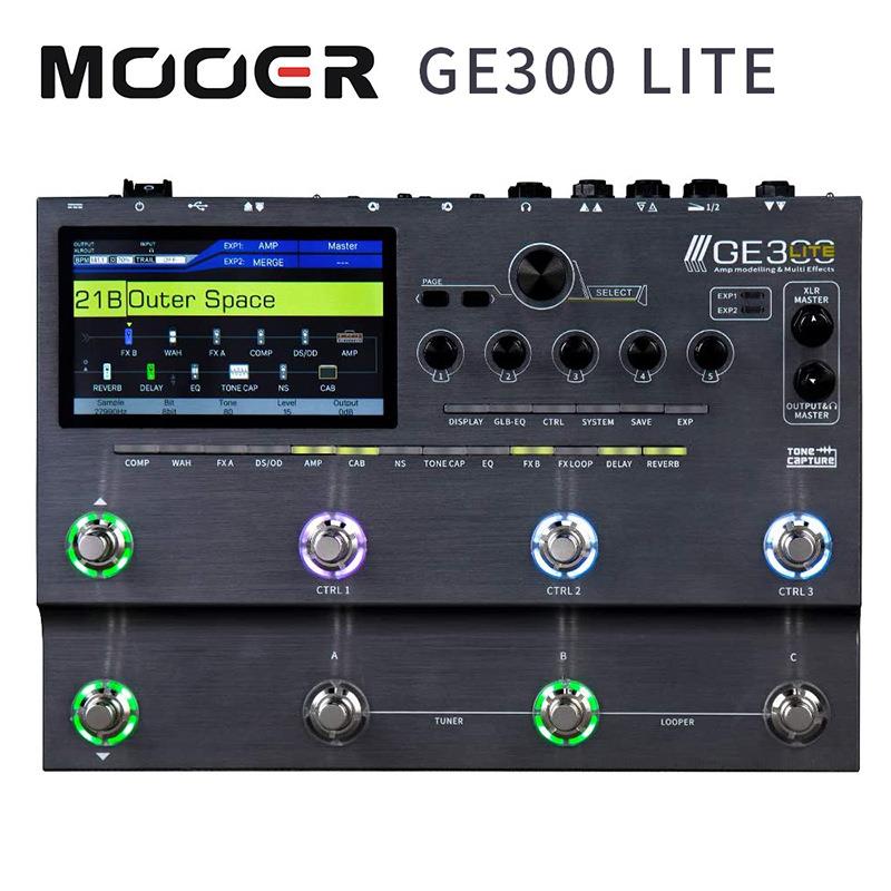 MOOER魔耳GE300LITE电吉他专业级综合效果器GE250带音箱模拟采样