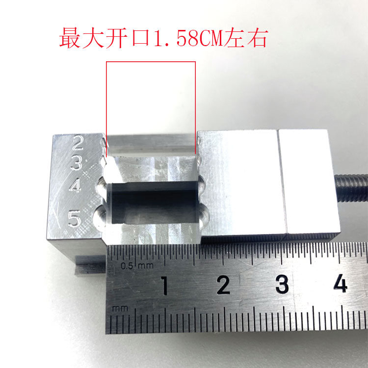 修表模型DIY工具精密小平口钳台钻小夹具 把头表带维修固定小台钳