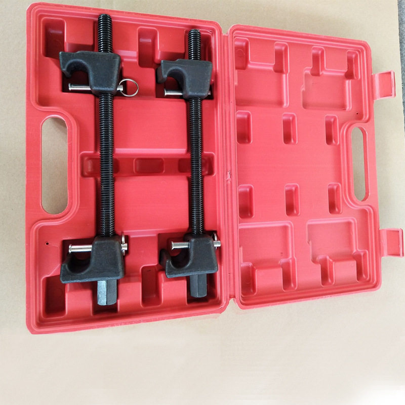 厂家销售弹簧压缩器汽车维修工具减震弹簧拆装器塑料盒装拆卸